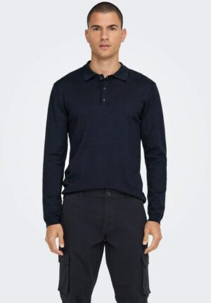 ONLY & SONS Polokragenpullover »ONSWYLER LIFE REG 14 LS POLO KNIT NOOS«