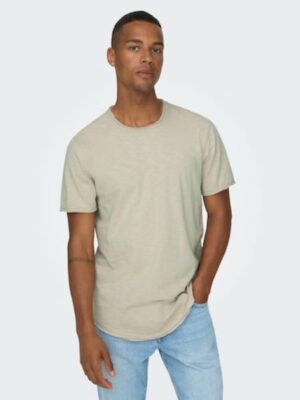 ONLY & SONS Rundhalsshirt »ONSBENNE LONGY SS TEE NF 7822 NOOS«