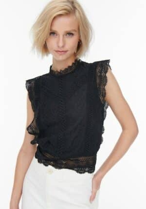 ONLY Spitzenshirt »ONLKARO S/L LACE TOP NOOS WVN«