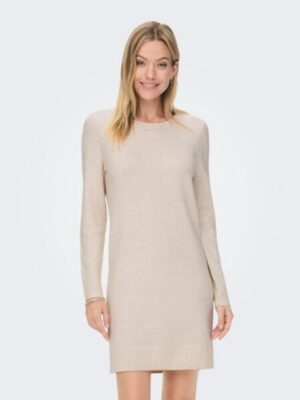 ONLY Strickkleid »ONLRICA LIFE L/S O-NECK DRESS KNT NOOS«