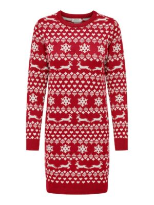 ONLY Strickkleid »ONLXMAS SNOWFLAKE LS DRESS CS KNT«