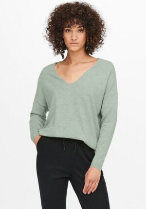 ONLY V-Ausschnitt-Pullover »ONLLELY L/S LOOSE V-NECK PULL KNT NOOS«