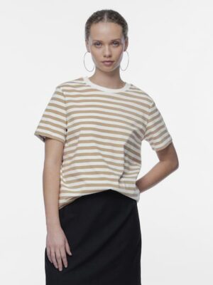 pieces Kurzarmshirt »PCRIA SS TEE STRIPES NOOS BC«