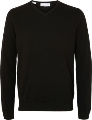 SELECTED HOMME Strickpullover »SLHBERG LS KNIT V-NECK NOOS«