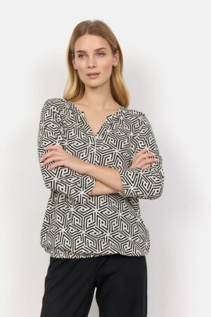 soyaconcept Langarmshirt »SC-FELICITY AOP 466«