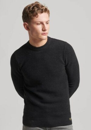 Superdry Strickpullover »TEXTURED CREW KNIT JUMPER«