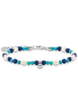 THOMAS SABO Armband »blaue Steine und Perlen