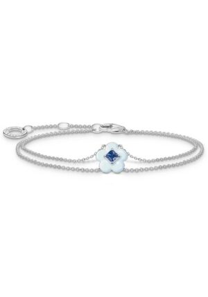 THOMAS SABO Armband »Blume mit blauem Stein