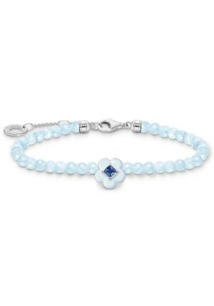 THOMAS SABO Armband »Blume mit blauen Perlen