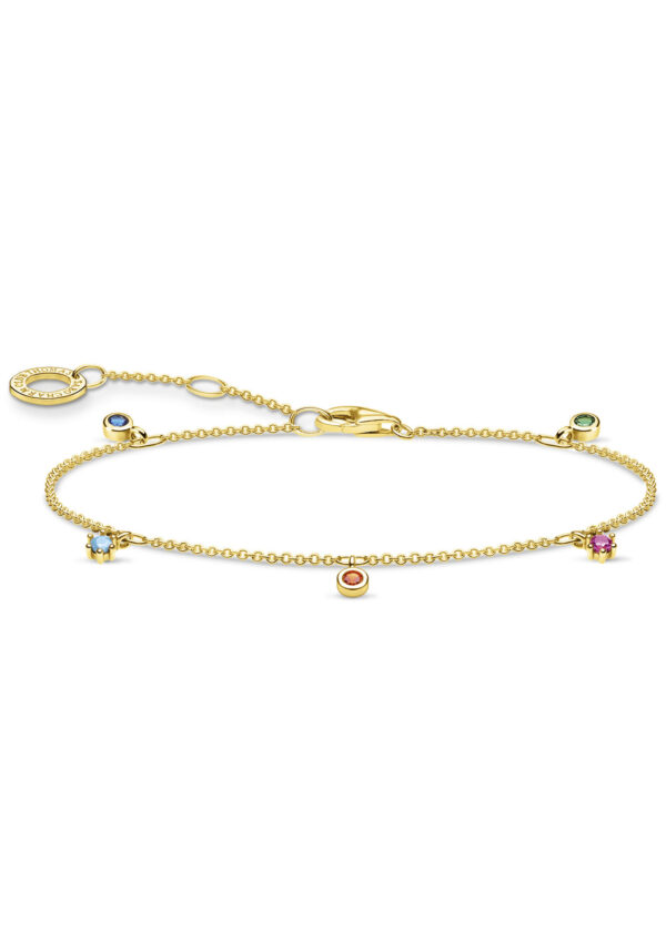 THOMAS SABO Armband »farbige Steine gold