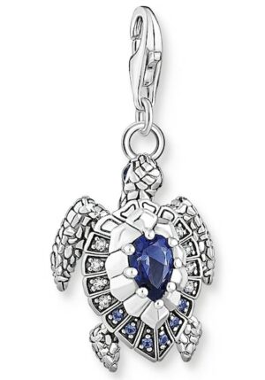 THOMAS SABO Charm-Einhänger »Schildkröte mit blauen Steinen