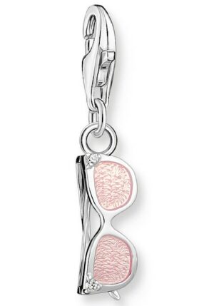 THOMAS SABO Charm-Einhänger »Sonnenbrille mit Steinen Silber