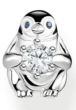 THOMAS SABO Single-Ohrstecker »Pinguin mit weißem Stein