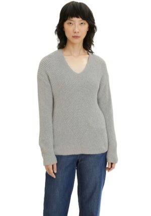 TOM TAILOR V-Ausschnitt-Pullover