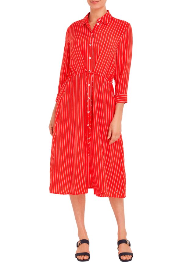 Tommy Hilfiger Curve Hemdblusenkleid »CRV CUPRO ROPE ST SHIRT DRESS«