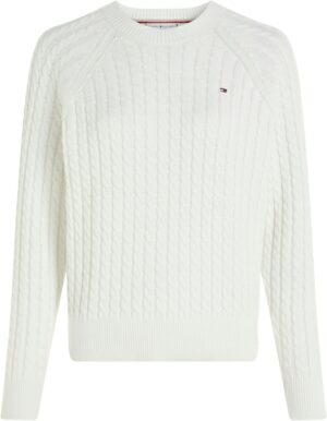 Tommy Hilfiger Curve Rundhalspullover »CRV CO CABLE C-NK SWEATER«