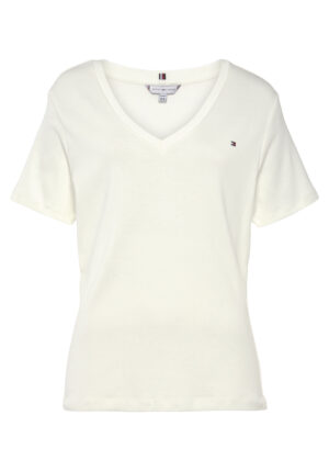 Tommy Hilfiger Curve V-Shirt »CRV SLIM CODY RIB V-NECK SS«