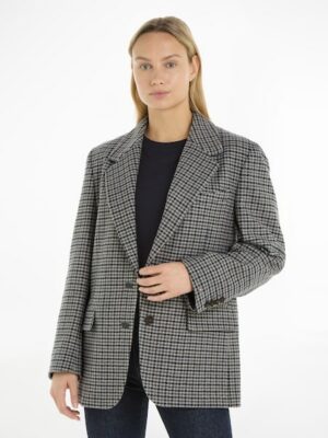 Tommy Hilfiger Kurzblazer »OVERSIZED WOOL CHECK SB BLAZER«