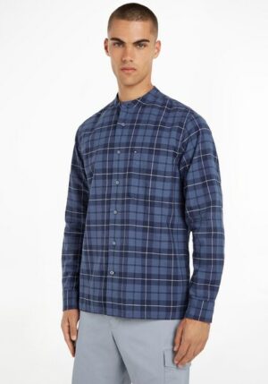 Tommy Hilfiger Langarmhemd »LINEN INDIGO CHECK RF SHIRT«