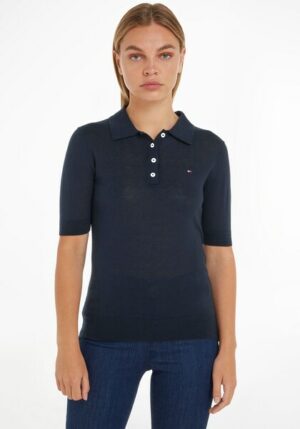 Tommy Hilfiger Polokragenpullover »BUTTON POLO SS TOP«