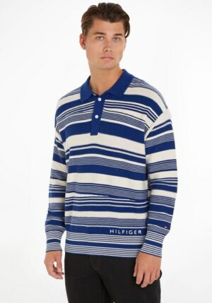 Tommy Hilfiger Polokragenpullover »CRAFTED STRIPE LS POLO«