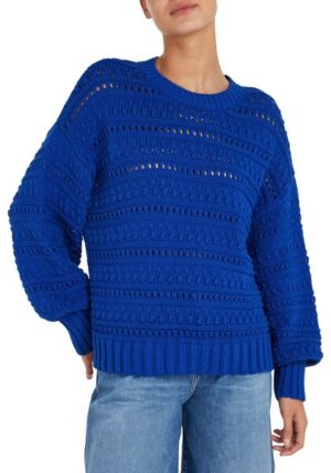 Tommy Hilfiger Rundhalspullover »CROCHET C-NK SWEATER«