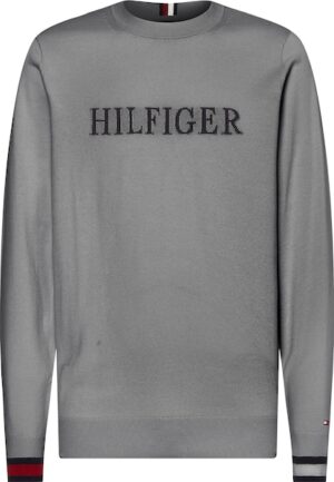 Tommy Hilfiger Rundhalspullover »HILFIGER FLAG CUFF CREW NECK«