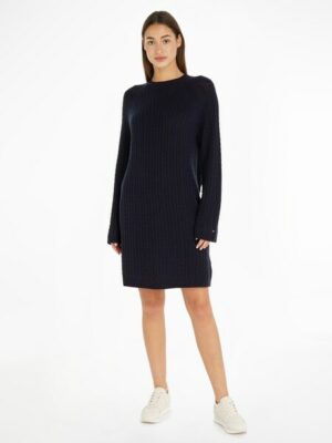 Tommy Hilfiger Strickkleid »SOFT WOOL AO CABLE C-NK DRESS«