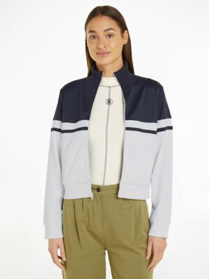 Tommy Hilfiger Sweatjacke »BLOCKED STRIPE REG ZIPTHRU HWK«