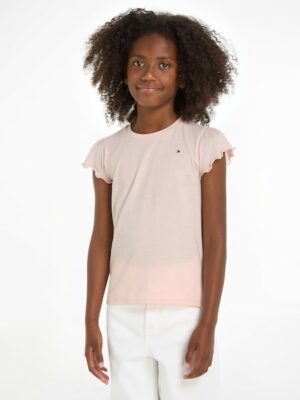 Tommy Hilfiger T-Shirt »ESSENTIAL RUFFLE SLEEVE TOP S/S«