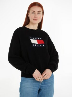 Tommy Jeans Curve Strickpullover »TJW CENTER FLAG SWEATER EXT«