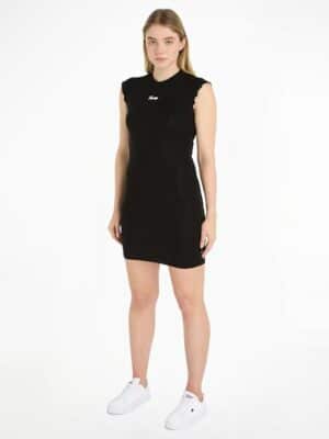 Tommy Jeans Jerseykleid »TJW RUCHE SCRIPT BODYCON DRESS«