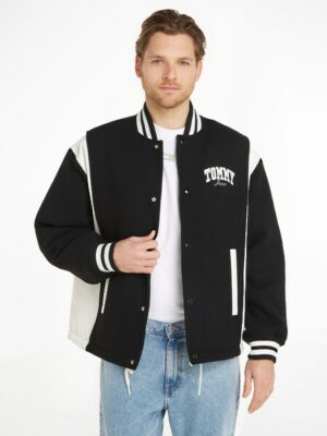 Tommy Jeans Kurzjacke »TJM CORD WOOL MIX LETTERMAN«