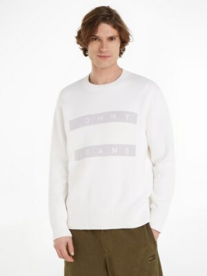 Tommy Jeans Rundhalspullover »TJM RLX TONAL FLAG SWEATER«