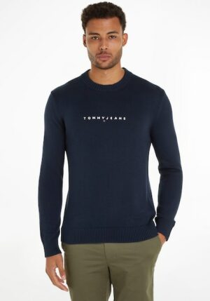 Tommy Jeans Rundhalspullover »TJM SLIM LINEAR LOGO SWEATER«