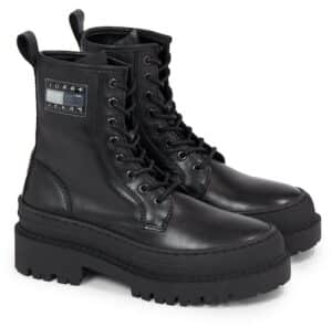 Tommy Jeans Schnürstiefelette »TJW FOXING LACE UP LEATHER BOOT«