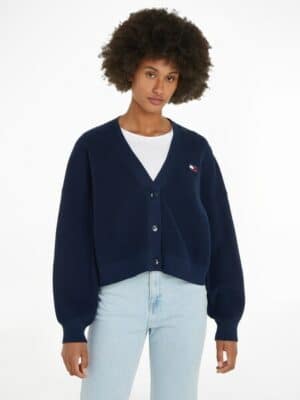 Tommy Jeans Strickjacke »TJW FLAG BADGE CARDIGAN«