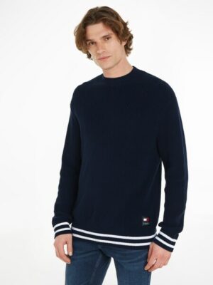 Tommy Jeans Strickpullover »TJM REG CONTRAST TIPPING SWEATER«