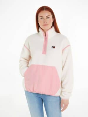 Tommy Jeans Sweatjacke »TJW FLEECE COLOR MIX QTR ZIP«