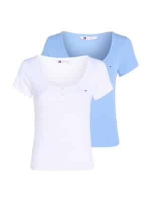 Tommy Jeans T-Shirt »TJW 2PACK HENLEY SS RIB TEE«