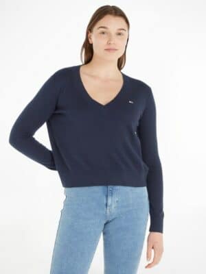 Tommy Jeans V-Ausschnitt-Pullover »TJW ESSENTIAL VNECK SWEATER«