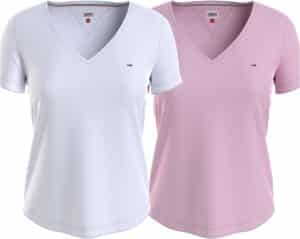 Tommy Jeans V-Shirt »TJW 2PACK SLIM SOFT V NECK TEE«