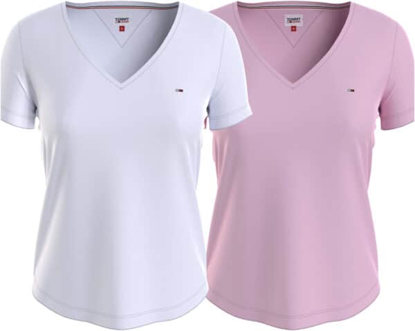 Tommy Jeans V-Shirt »TJW 2PACK SLIM SOFT V NECK TEE«