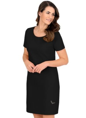 Trigema Jerseykleid »TRIGEMA Halbarm Kleid mit Kristallsteinen«