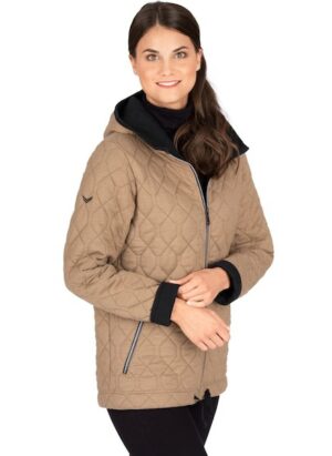 Trigema Sweatjacke »TRIGEMA Steppjacke mit Kapuze aus Sweat-Qualität«