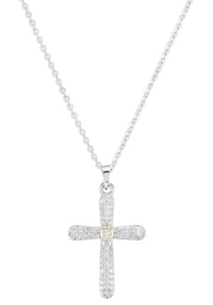 UNIKE JEWELLERY Kette mit Anhänger »CLASSY BOLD CROSS KREUZ