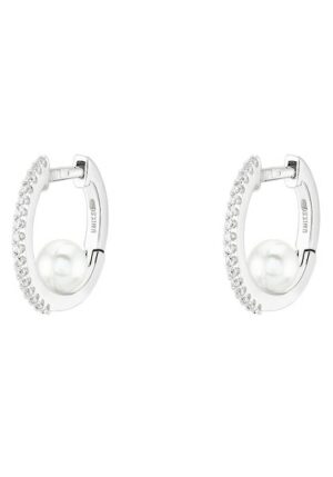 UNIKE JEWELLERY Paar Creolen »HOOP GLOW PEARLS SIMPLE