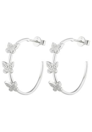 UNIKE JEWELLERY Paar Creolen »HOOP MIX&MATCH BUTTERFLY SCHMETTERLING