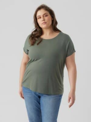 Vero Moda Curve Rundhalsshirt »VMAYA PLAIN SS TOP GA NOOS CURVE«