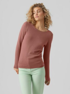 Vero Moda Rundhalspullover »VMCARE STRUCTURE LS O-NECK BLOU NOOS«